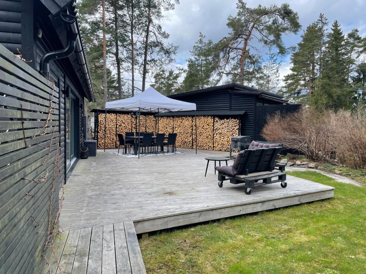 Modern Villa In Stockholm Archipelago Varmdo Exterior foto